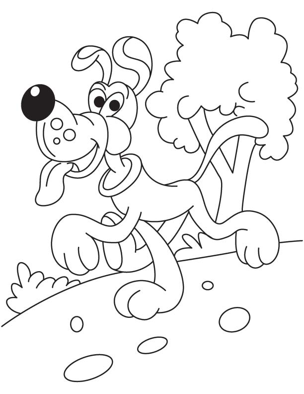 Man Walking With Dog Coloring Page Coloring Pages