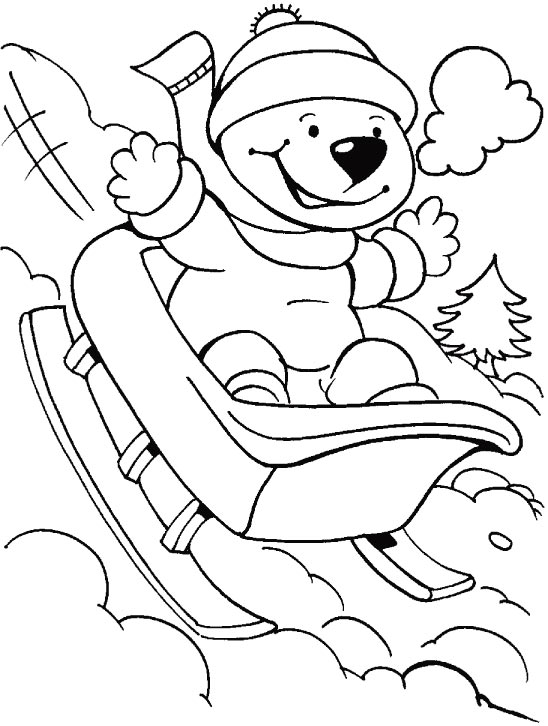 There is no need to labor on slopes, it is automatic coloring page ...
